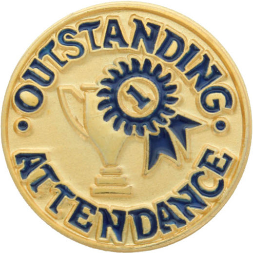 Outstanding Attendance Enameled Pin [PCM-KN-325]