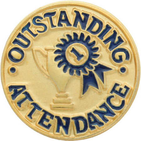 Outstanding Attendance Enameled Pin [PCM-KN-325]