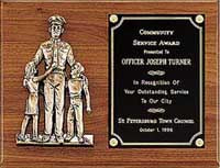 Police Award with Antique Bronze Finish Casting [TDP1965]