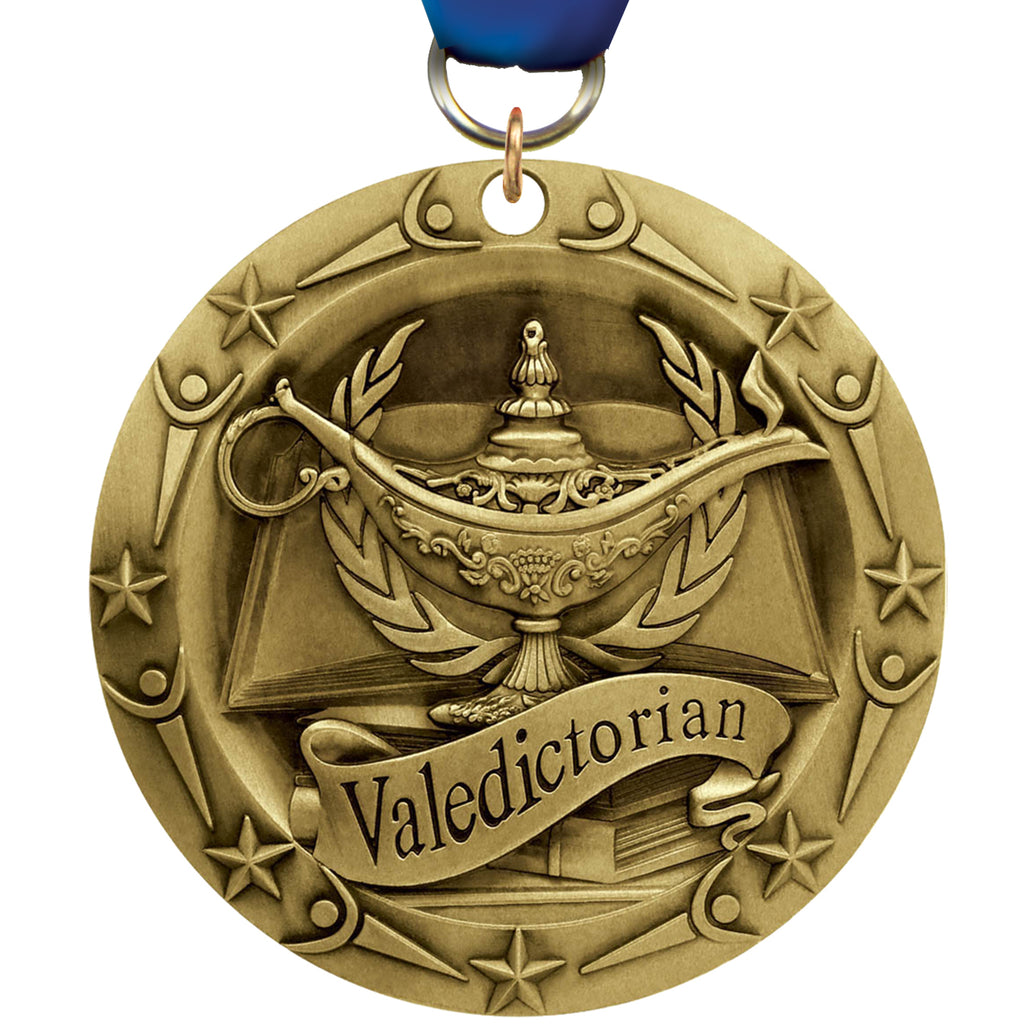 3" Valedictorian World Class Medal [MSWC3-VD]
