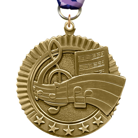 2.75" Music 5 Star Medal [MP36-MC]