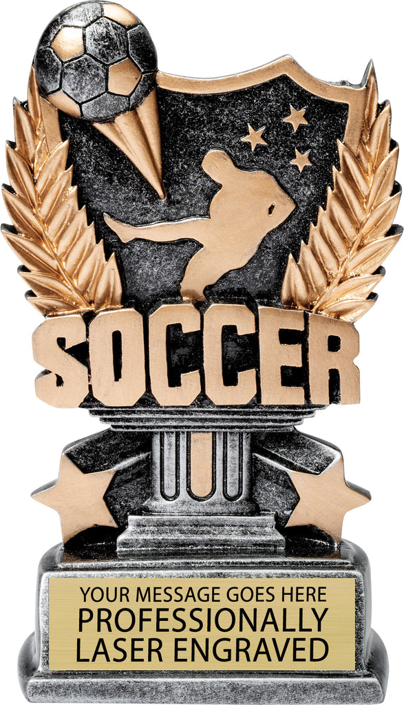 Soccer Silver Allstar Resin Trophy [RM70-13-SC-6]