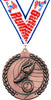 2.75 in Track Wreath Framed Medal- Bronze [M311-TK-B]