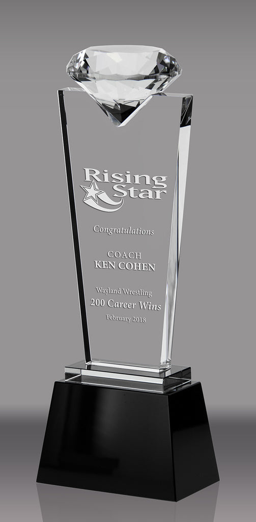 Crystal Diamond Pedestal- 8.75 inch [CP20-8]