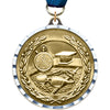 2.75 inch Swimming Diecast Medal with Diamond Cut Border [MM275DC-SW]