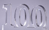 Number 100 Acrylic Award - 6 inch [ATNM-100-6-Q]