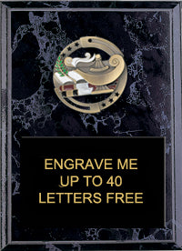 Lamp of Knowledge Dimensional Color Plaques