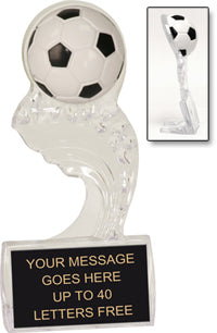 Soccer Clear Splash Ice Award [CSSI6-SC]