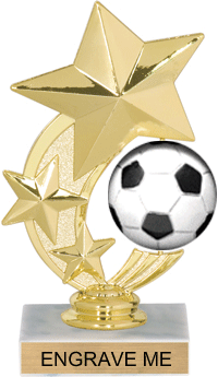 Soccer Shooting Star Spinning Trophy [TSSS6-SC]