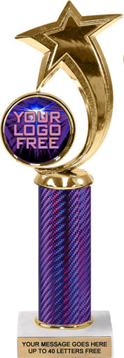 Spinning Star Custom Insert Trophy w/ Column - 12.5 inch [TXi12-P61]