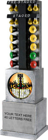 Drag Race Tree Insert Resin Trophy- 10 inch [SDRL-188]