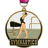Gymnastics Enameled Medal - Female [M2EP-GF]