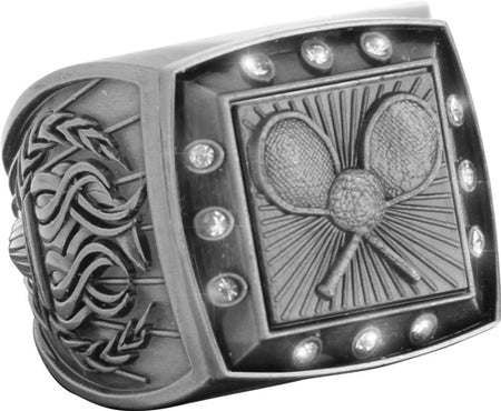 Championship Ring with Activity Insert- Tennis Silver [RGSJ-S-12ST-TN]