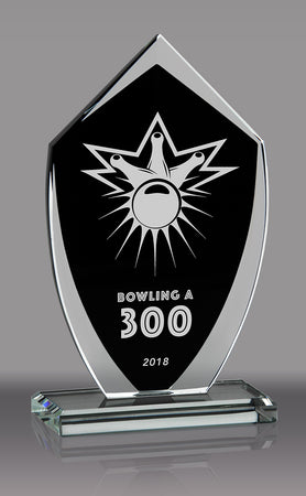 Shield Shaped Crystal Award- 7.25 inch [CSHSS-7]