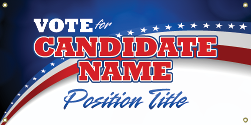 Political Vinyl Banner- Streamer [VB-POL-STR]