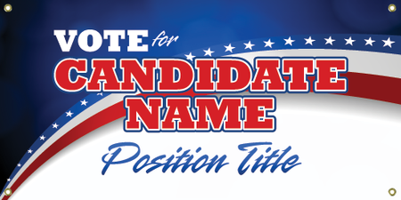 Political Vinyl Banner- Streamer [VB-POL-STR]