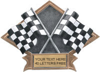 Racing Dimensional Diamond Resin Trophies