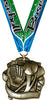 Baseball Sculpted 3D Medal [M25G-BS]