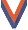 7/8 x 30 in. Blue & Orange Neck Ribbon [NKRB-1063]