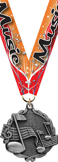 Music Wreath Medal- Silver [MP18-MC-S]