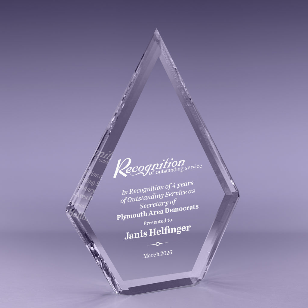 10 inch Multi Bevel Brilliance Diamond Acrylic Award [ATMBDIA-10-C]