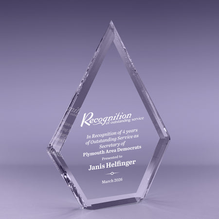 10 inch Multi Bevel Brilliance Diamond Acrylic Award [ATMBDIA-10-C]