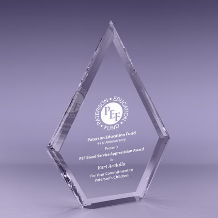 8 inch Multi Bevel Brilliance Diamond Acrylic Award [ATMBDIA-8-C]