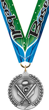 Baseball Medal- Silver [M201-BS-S]