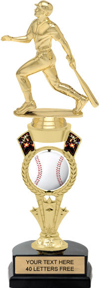 Baseball Trophy with Spinning Ball [TSB2DF3-BS]