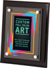 Full Color Piano Finish Floating Acrylic Plaques - Black Finish 8x10 [PAJF2810-FC]