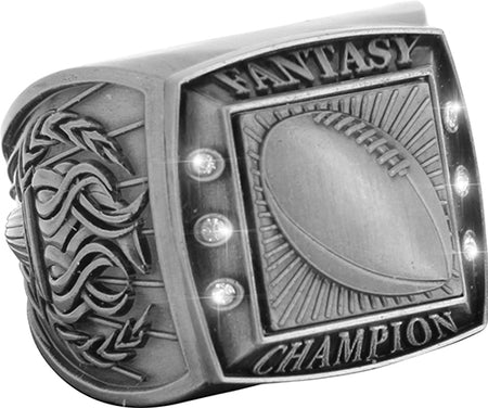 Fantasy Champion Ring with Activity Insert- Football Silver [RGSJ-S-FANCH-FB]