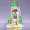 Blast Off Green Rocket Acrylic Award - 7 inch [ATRKT1-7-GRN-Q]