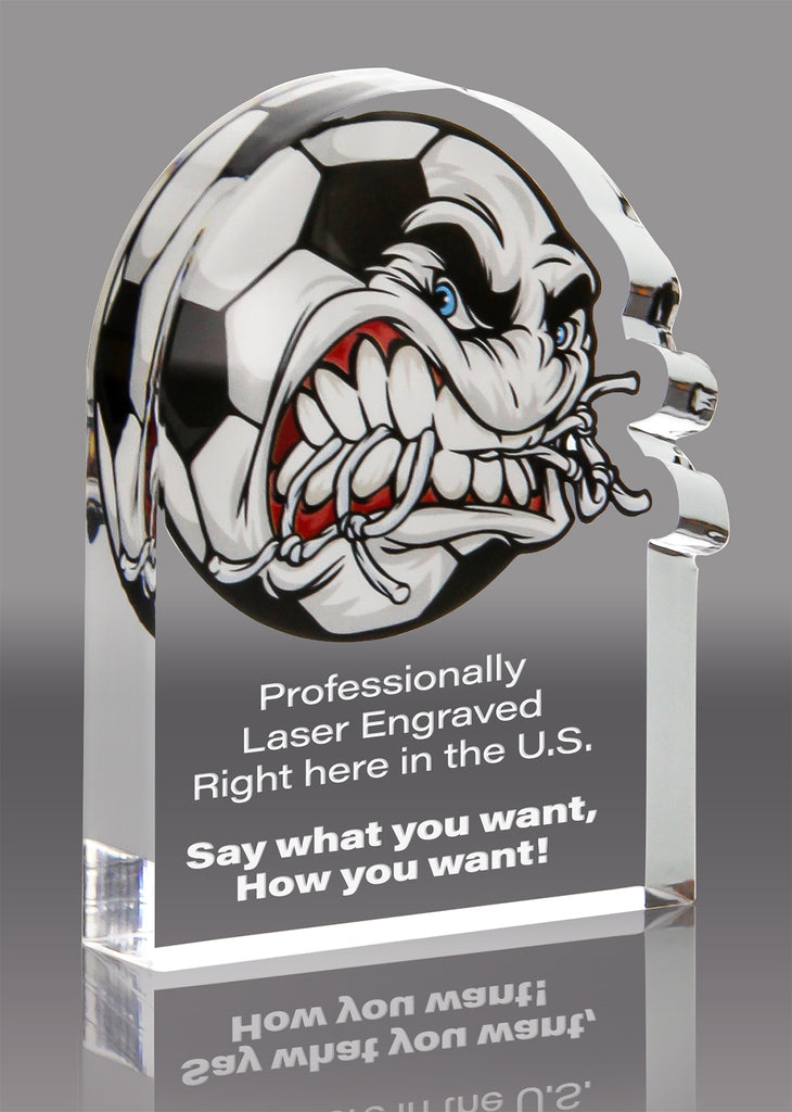 Soccer Krunch Acrylic Award- 3x4 inch [AKRCH-SC-34-Q]