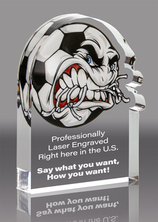 Soccer Krunch Acrylic Award- 3x4 inch [AKRCH-SC-34-Q]