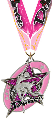 Dance Saturn Glimmer Medal- Silver [MSAT3-DC-S]