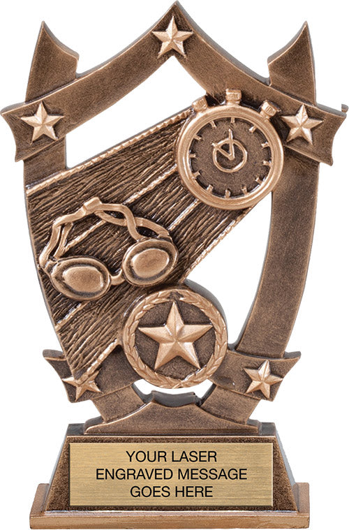 Swimming Arch Resin Trophy - 6.25"  [RMARC6-SW]