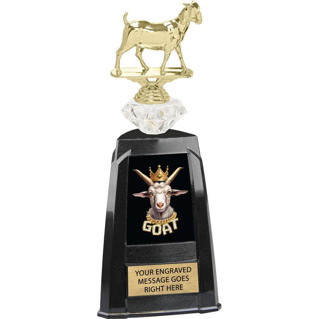 Diamond Riser Tri-Tower G.O.A.T. Trophy - Blinged Out [TRTWR11-GOAT-4941]
