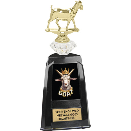 Diamond Riser Tri-Tower G.O.A.T. Trophy - Blinged Out [TRTWR11-GOAT-4941]