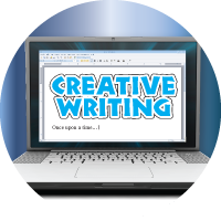 Education-Creative Writing Laptop Insert [TD-1730]