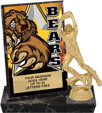 Bears Mascot Billboard Plaque [PBB6-MSCT-BEAR]
