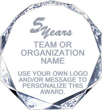Acrylic Octagon Award [A70-C]