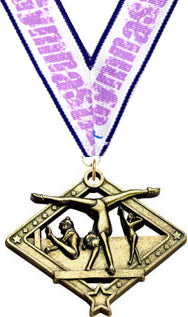 Gymnastics Female Diamond Star Medal - Gold [MDS2-GF]
