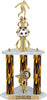 Soccer Sport Color Riser Three-Post Trophy [TCSR3P22-SC]