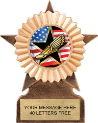 Star Ribbon Resin Trophy [RSTR11-L]