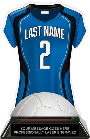 Volleyball Jersey Colorix-T Acrylic Trophy- Blue [TACR7-JSY-VB-BLU-Q]