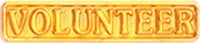 Gold Plated Pin- Volunteer [PVLNTR-66]