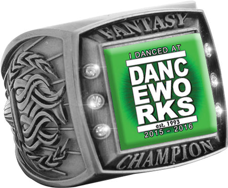Custom Full Color Fantasy Champion Ring- Silver [RXGSJ-S-FANCH]