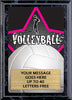 Volleyball Female Full Color Star Plaque [PEDG5-VBF]