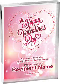 Valentine's Day Vibrix Acrylic Award [A57BV-VDAY]
