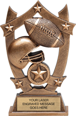 Football Arch Resin Trophy - 6.25"  [RMARC6-FB]